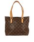 Cabas Piano Tote, &pound;850, Handbags, Brown, Coated Canvas, Back view